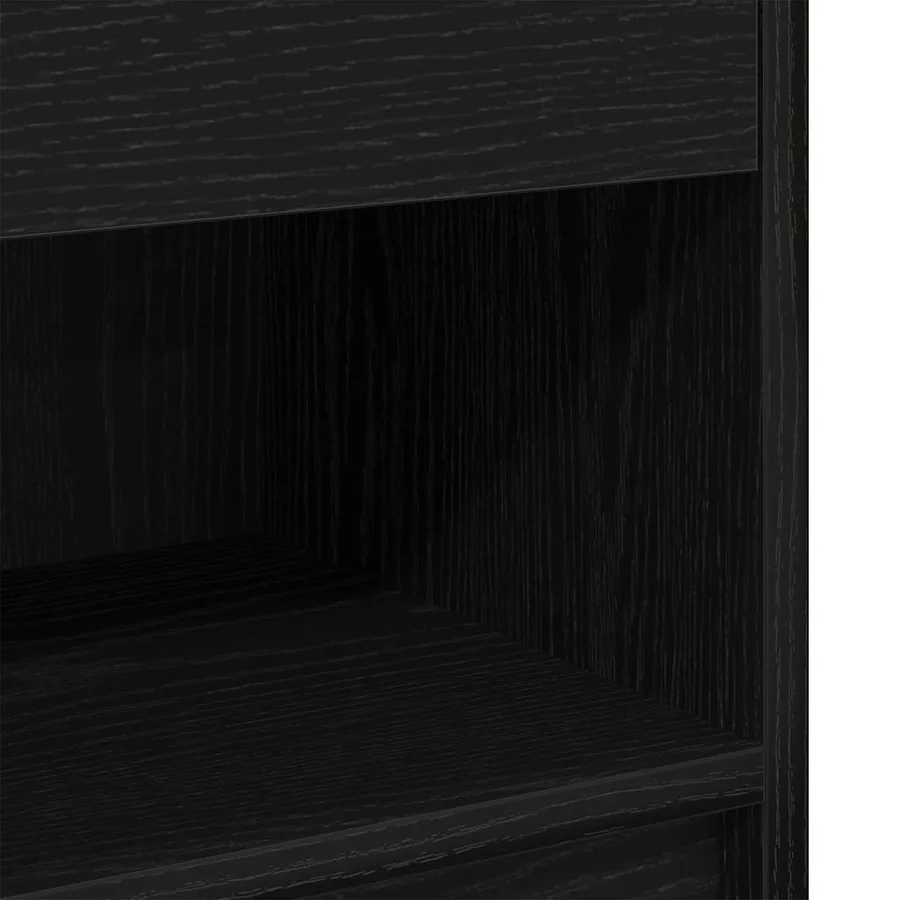 Tables de chevet 2 pcs avec tiroir Noir 39x28x41 cm - 10