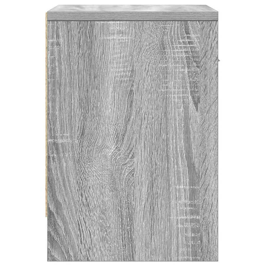 Table de chevet avec tiroir Gris Sonoma 39x28x41 cm - 7