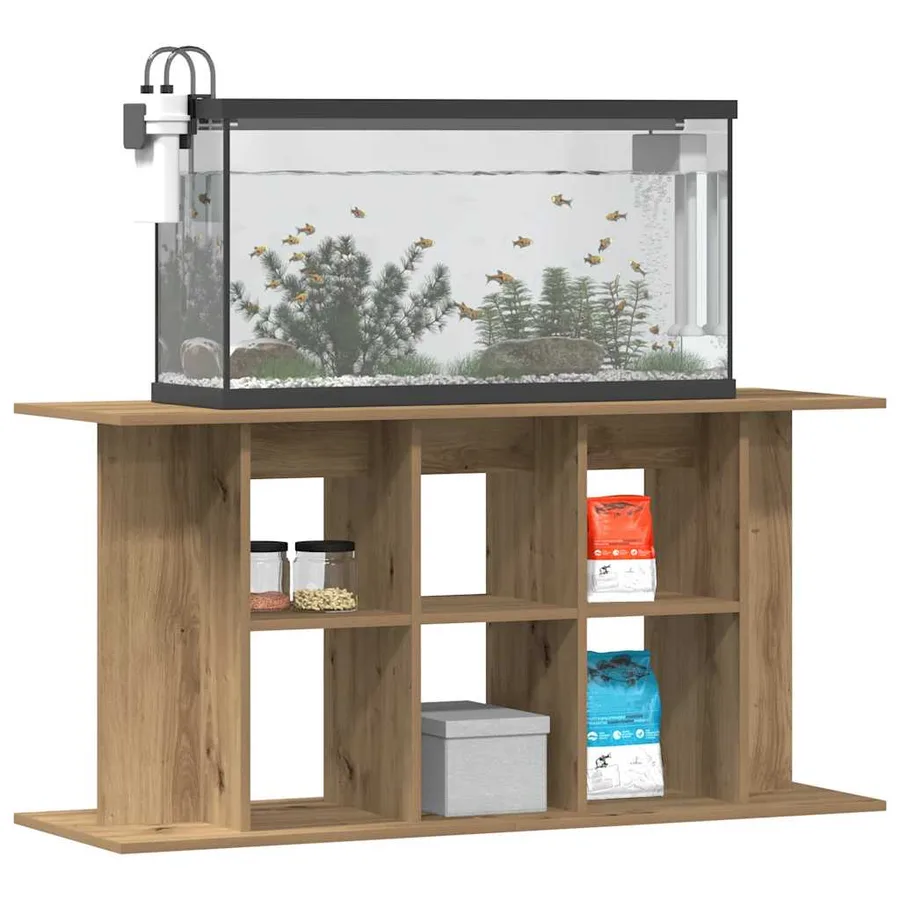 Support d'aquarium Chêne artisanal 120 x 40 x 60 cm Bois d'ingénierie - 2