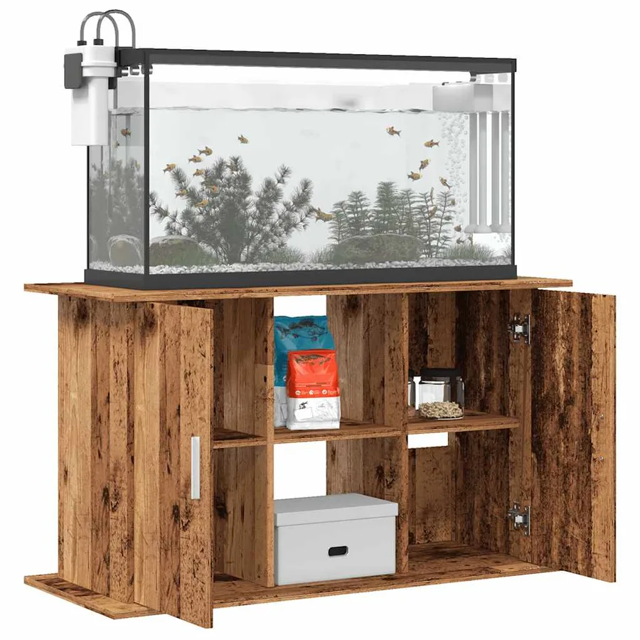 Support pour aquarium vieux bois 101x41x58 cm bois d'ingénierie - 3