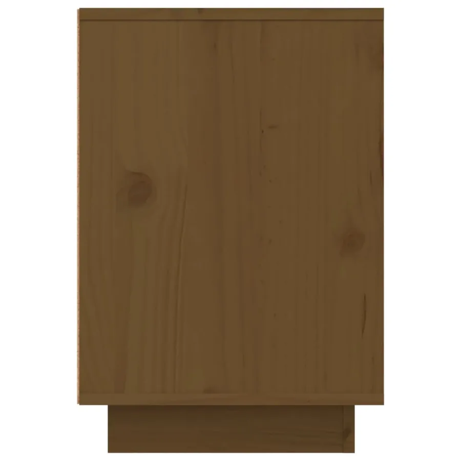 Tables de chevet 2pcs Marron miel 50x34x50cm Bois de pin massif - 8