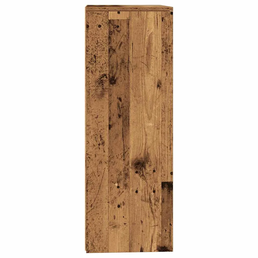 Buffet avec 6 tiroirs vieux bois 50x34x96 cm bois d'ingénierie - 5