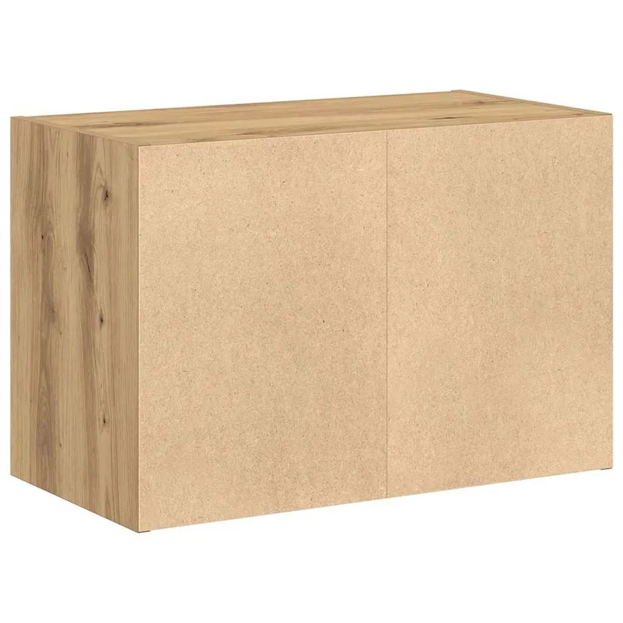 Armoire avec 2 tiroirs chêne artisanal bois d'ingénierie - 7