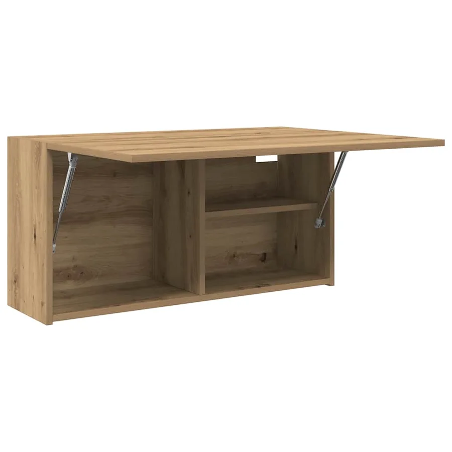 Armoire murale de bain chêne artisanal bois d'ingénierie - 6