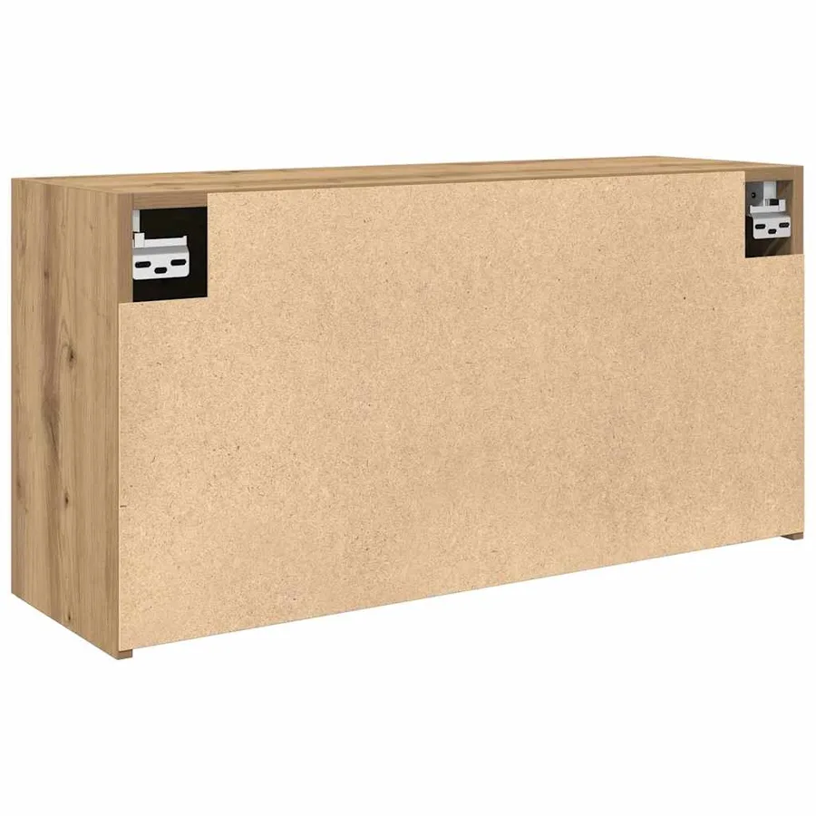 Armoire murale de bain chêne artisanal bois d'ingénierie - 8
