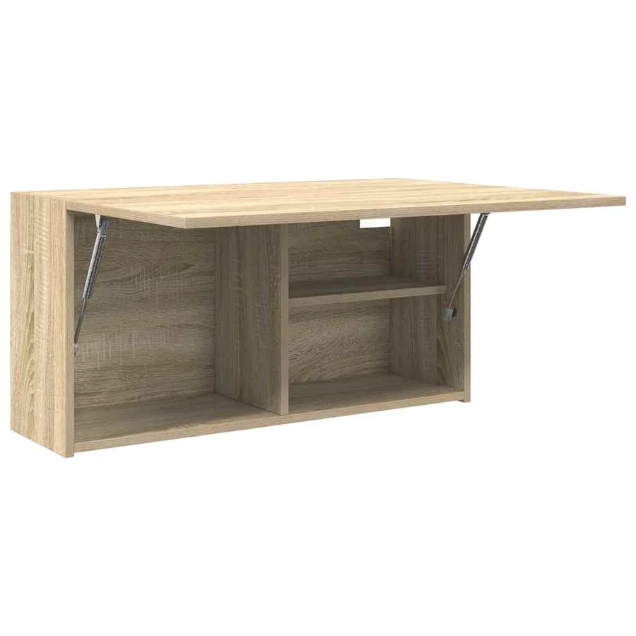 Armoire murale de bain chêne sonoma 80x25x40 cm bois ingénierie - 6