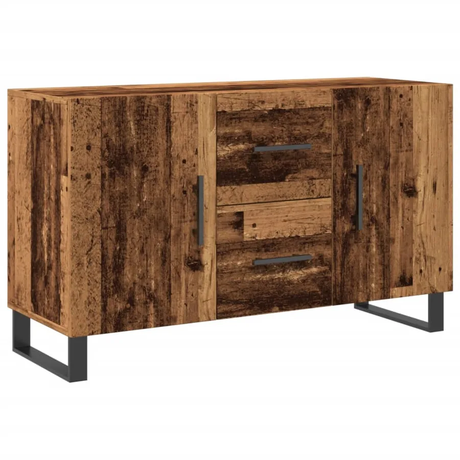Buffet vieux bois 100x36x60 cm bois d'ingénierie - 2