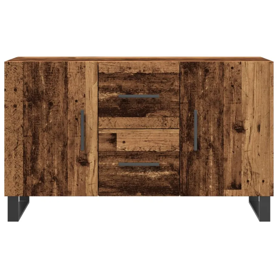 Buffet vieux bois 100x36x60 cm bois d'ingénierie - 4