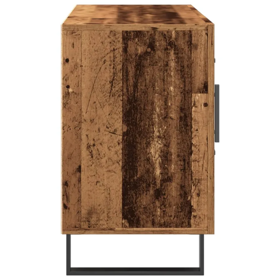Buffet vieux bois 100x36x60 cm bois d'ingénierie - 5