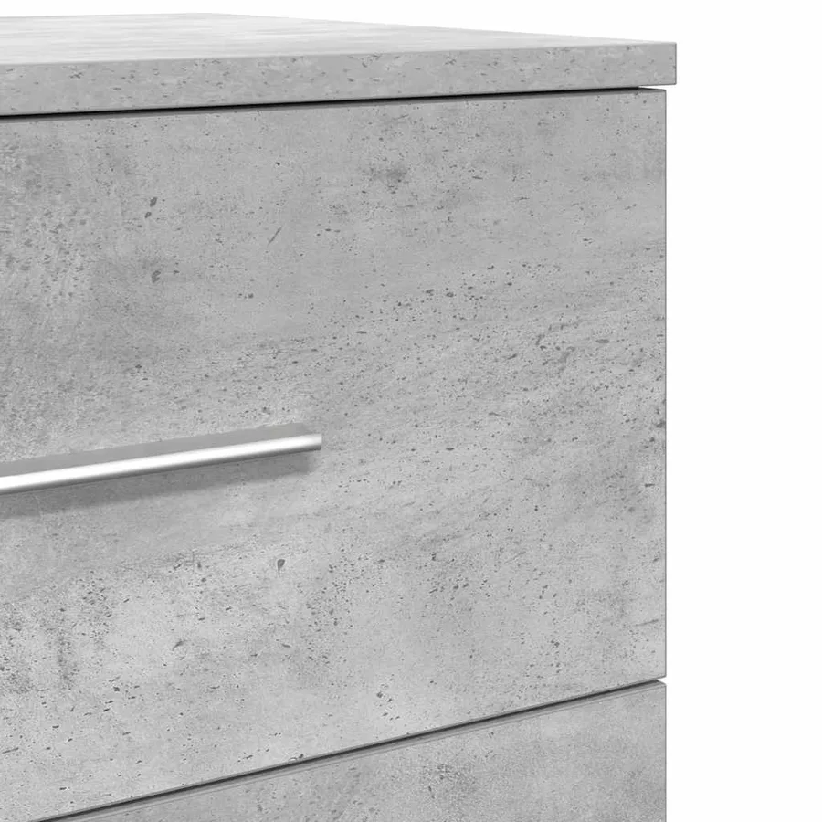 Tables de chevet (lot de 2) avec 2 tiroirs gris béton 40 x 36 x 50 cm - 10