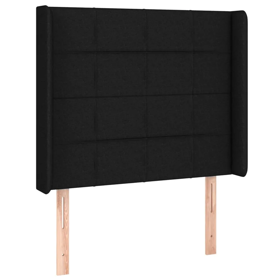 Sommier à lattes de lit matelas LED Noir 80x200cm Tissu - 7