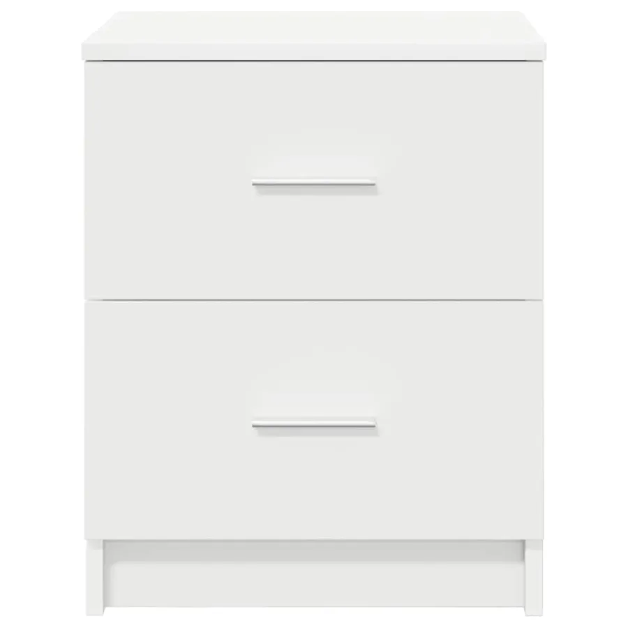 Tables de chevet (lot de 2) avec 2 tiroirs blanches 40 x 36 x 50 cm - 4