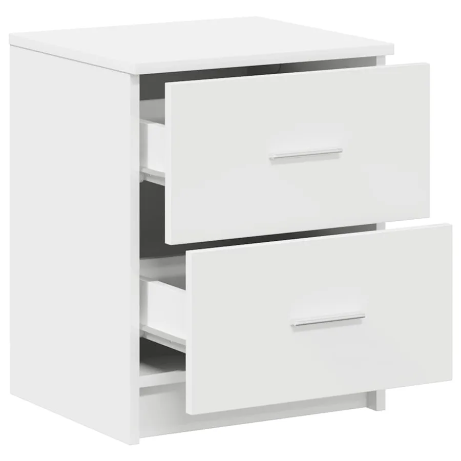 Tables de chevet (lot de 2) avec 2 tiroirs blanches 40 x 36 x 50 cm - 5