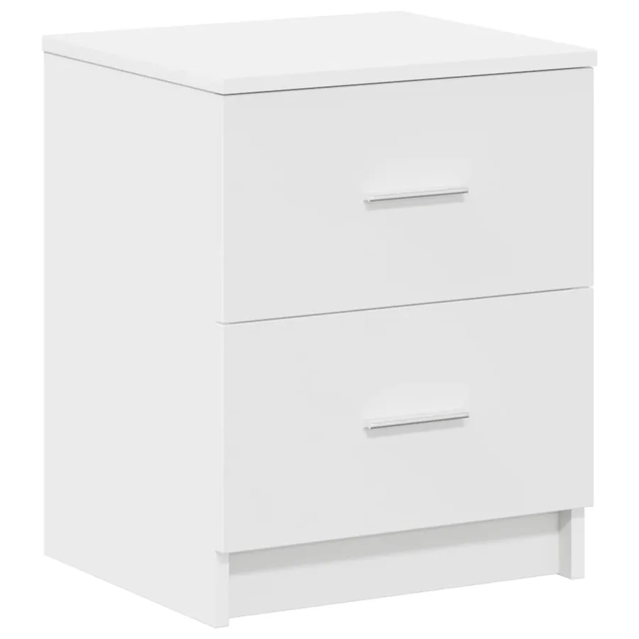 Tables de chevet (lot de 2) avec 2 tiroirs blanches 40 x 36 x 50 cm - 6