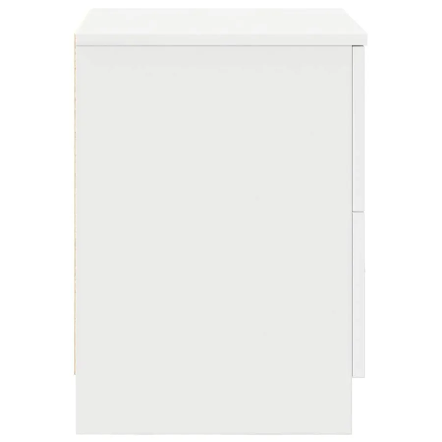 Tables de chevet (lot de 2) avec 2 tiroirs blanches 40 x 36 x 50 cm - 7