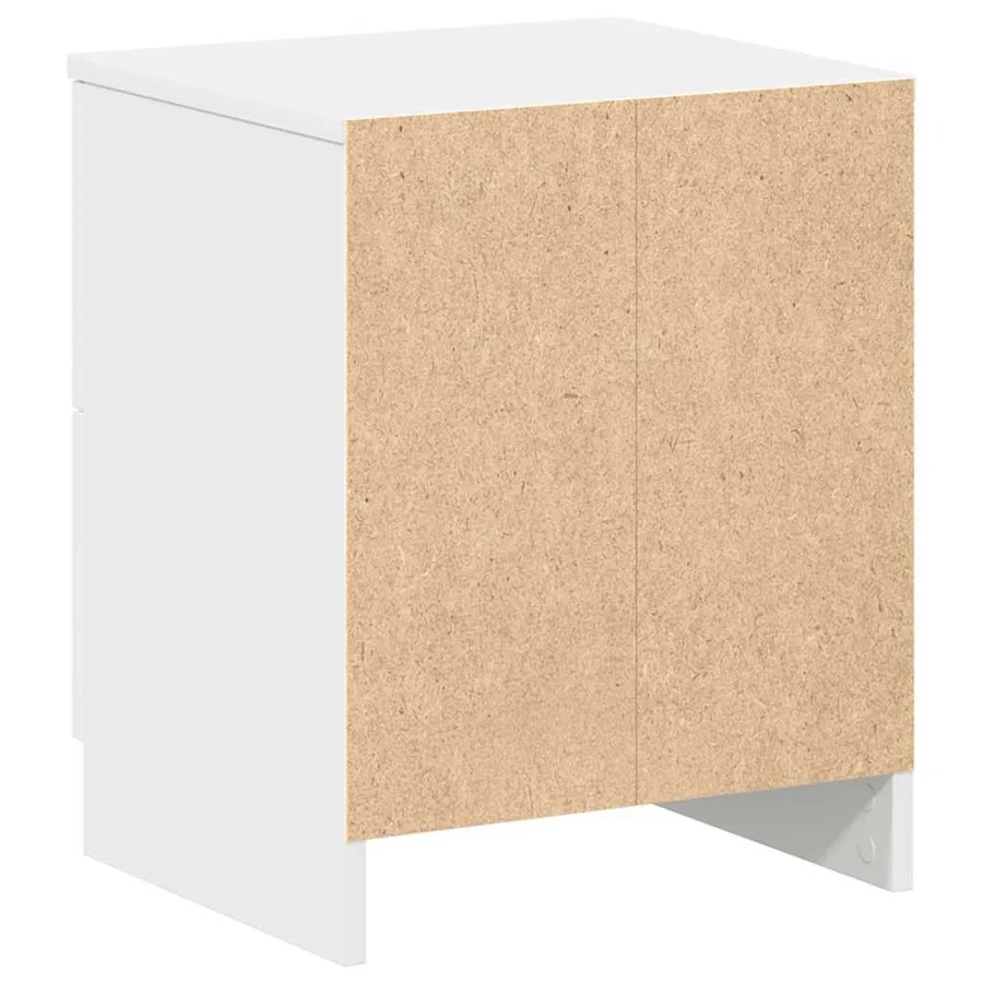 Tables de chevet (lot de 2) avec 2 tiroirs blanches 40 x 36 x 50 cm - 8