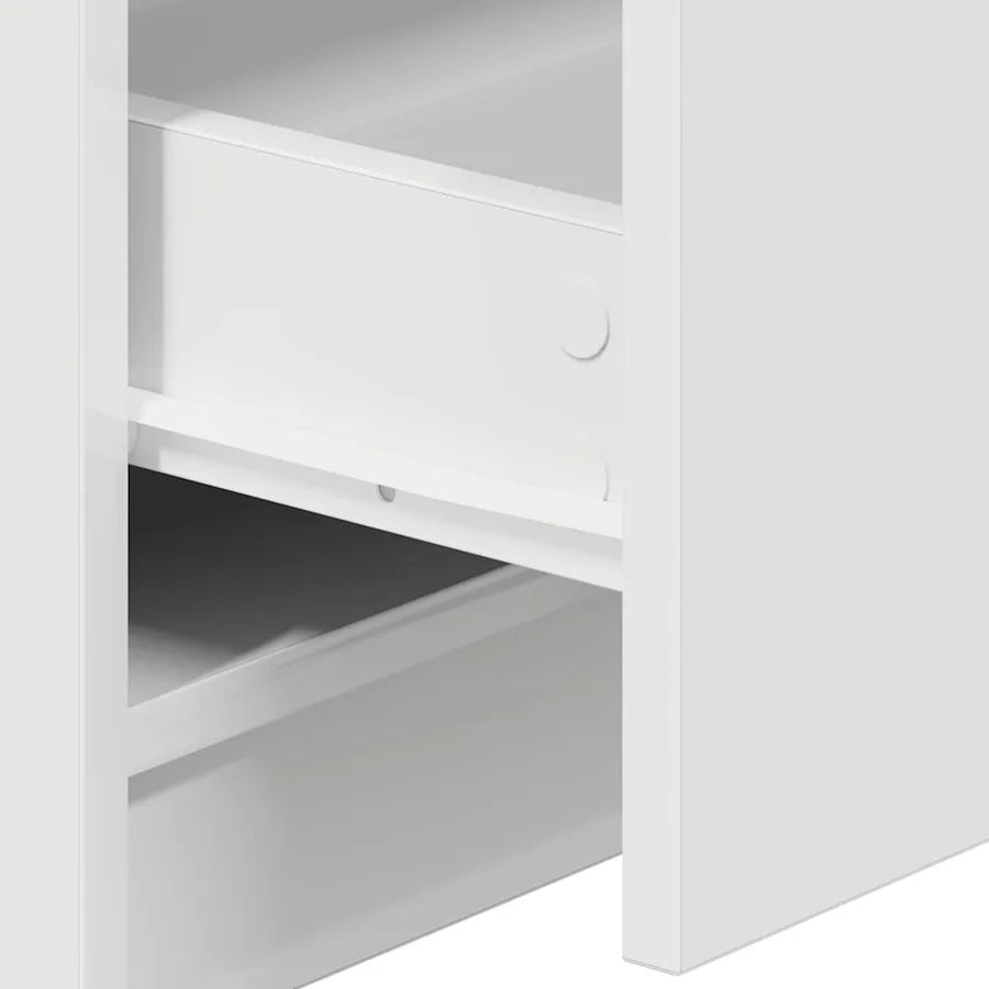 Tables de chevet (lot de 2) avec 2 tiroirs blanches 40 x 36 x 50 cm - 9