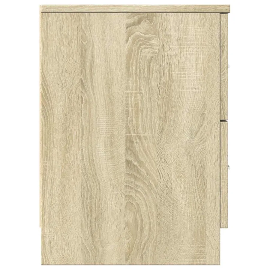 Tables de chevet 2 pcs avec 2 tiroirs Chêne Sonoma 40x36x50 cm - 7