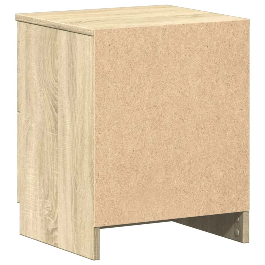 Tables de chevet 2 pcs avec 2 tiroirs Chêne Sonoma 40x36x50 cm - 8
