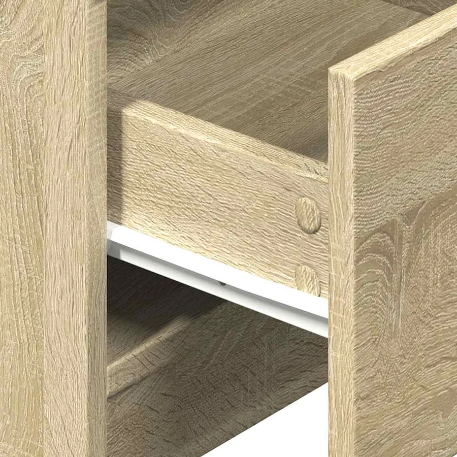 Tables de chevet 2 pcs avec 2 tiroirs Chêne Sonoma 40x36x50 cm - 9