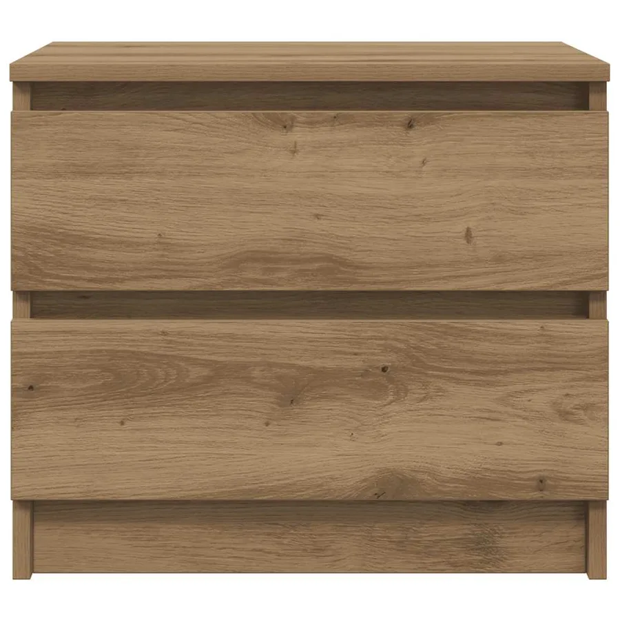 Tables chevet 2pcs chêne artisanal 50x40x43.5cm bois ingénierie - 4