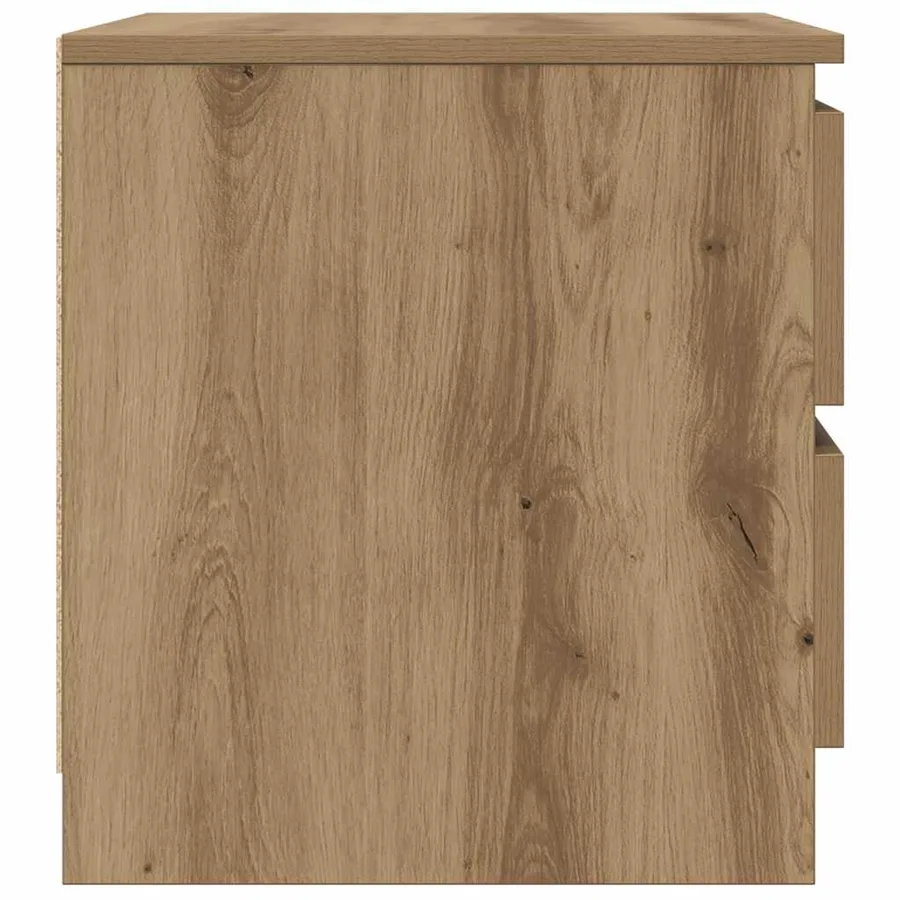 Tables chevet 2pcs chêne artisanal 50x40x43.5cm bois ingénierie - 7
