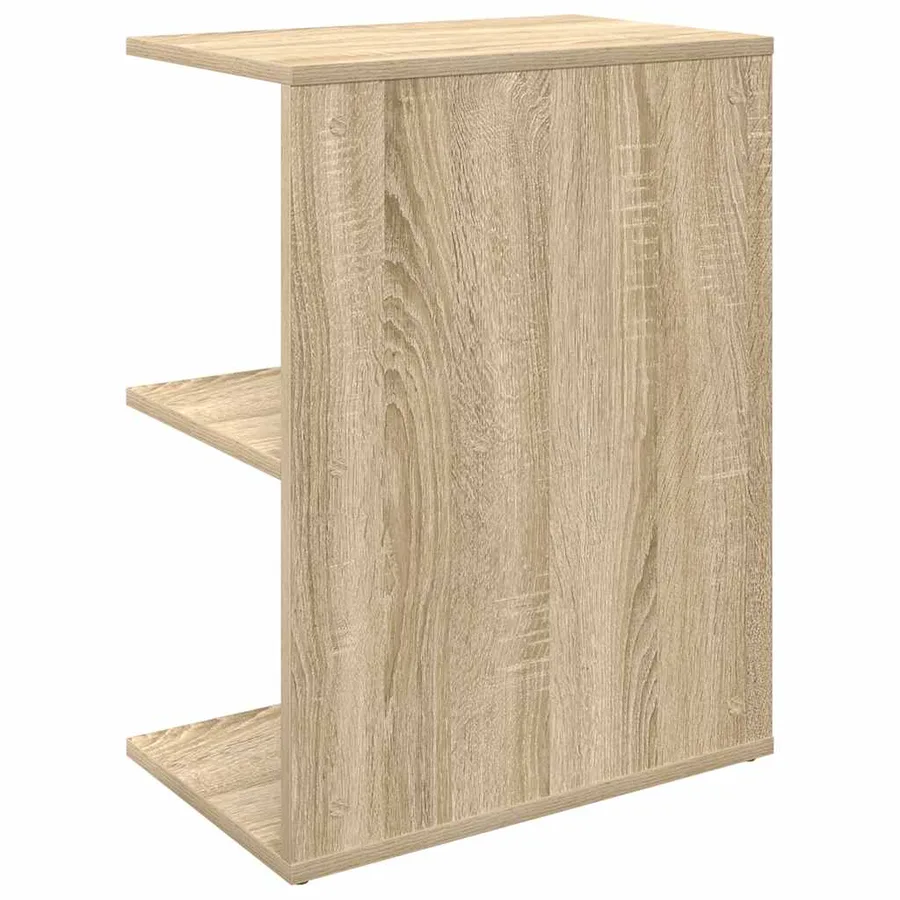 Tables de chevet 2pcs chêne sonoma 46,5x29x61cm bois ingénierie - 7