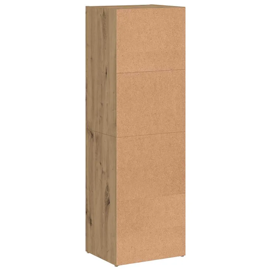 Bibliothèque chêne artisanal 36x30x114 cm bois d'ingénierie - 7