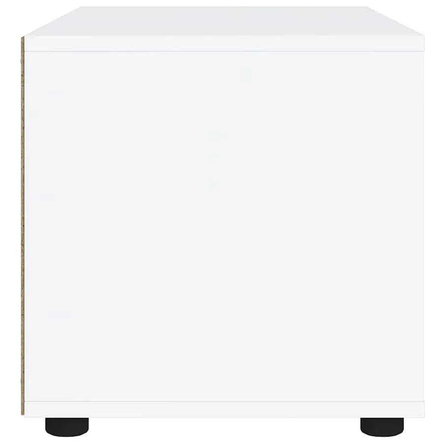 Meuble TV VISNES blanc 60x40x38 cm bois d'ingénierie - 7