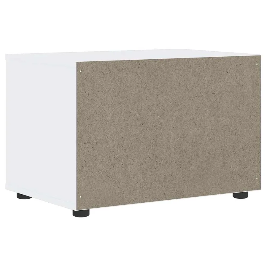 Meuble TV VISNES blanc 60x40x38 cm bois d'ingénierie - 8