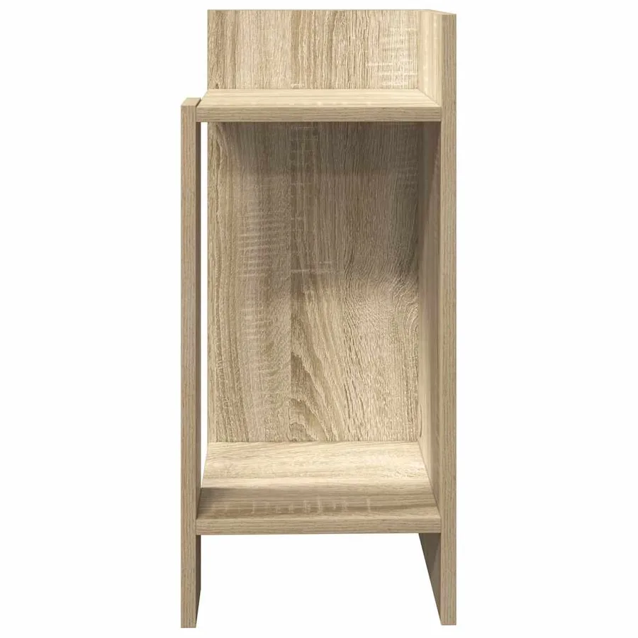 Tables d'appoint 2 pcs avec étagère chêne sonoma 25,5x27x60 cm - 4