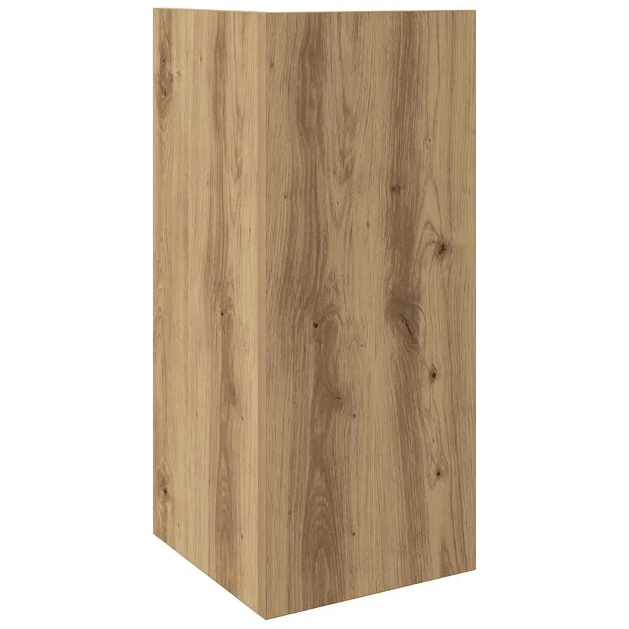 Table d'appoint avec étagère chêne artisanal 25,5x27x60 cm - 6