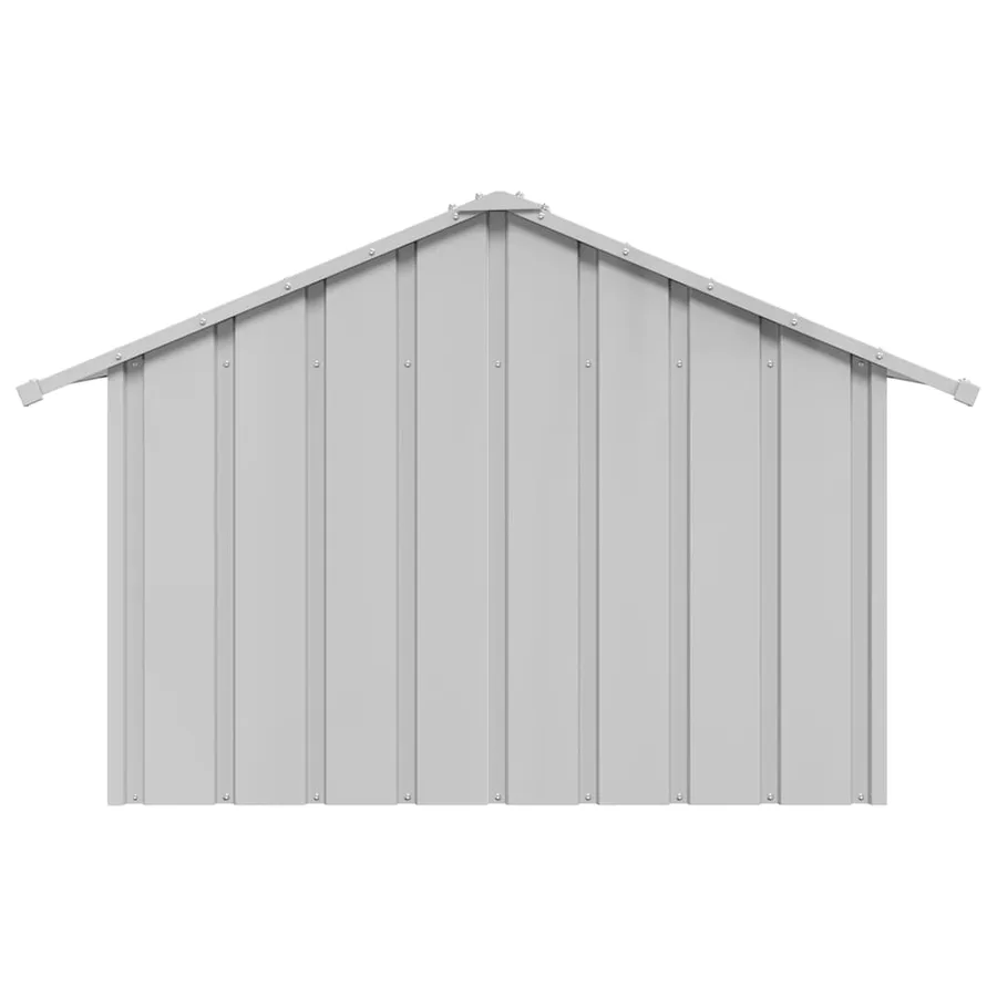 Niche pour chien avec toit noir 83x130x85 cm acier galvanisé - 4