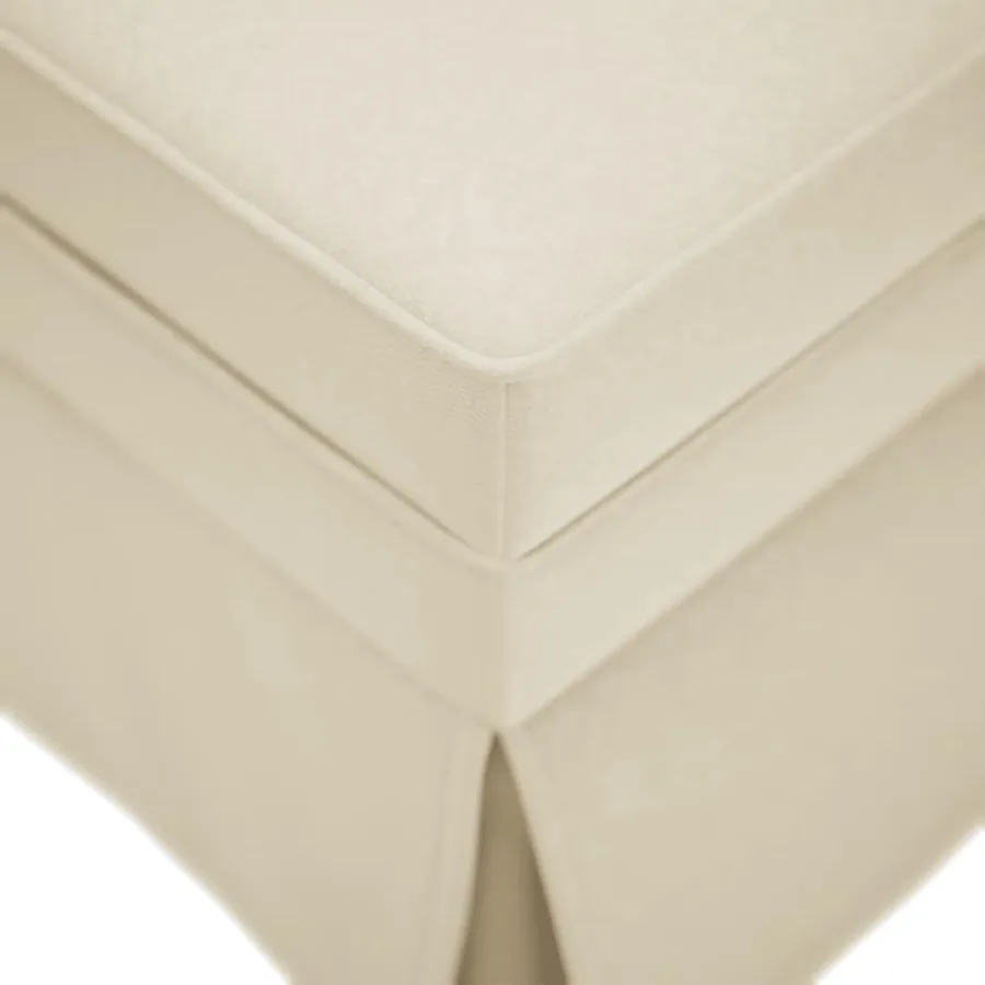 Fauteuil long avec traversin et accoudoir droit rose lin - 7