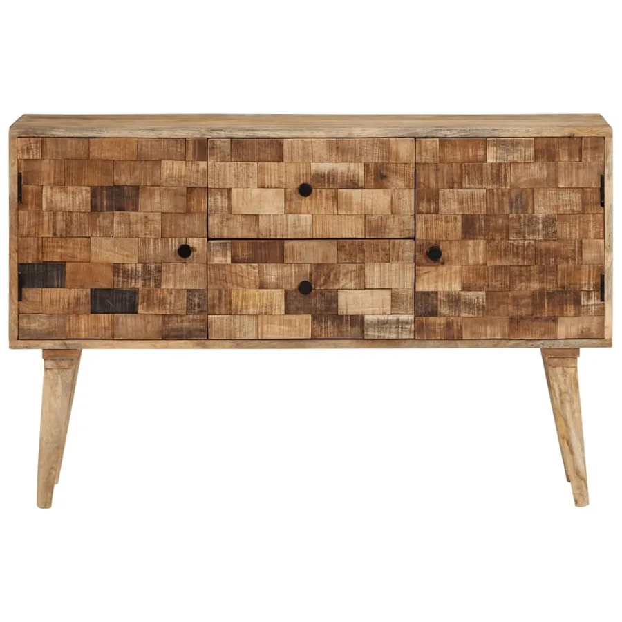 Buffet 110x30x70 cm bois massif de manguier - 3
