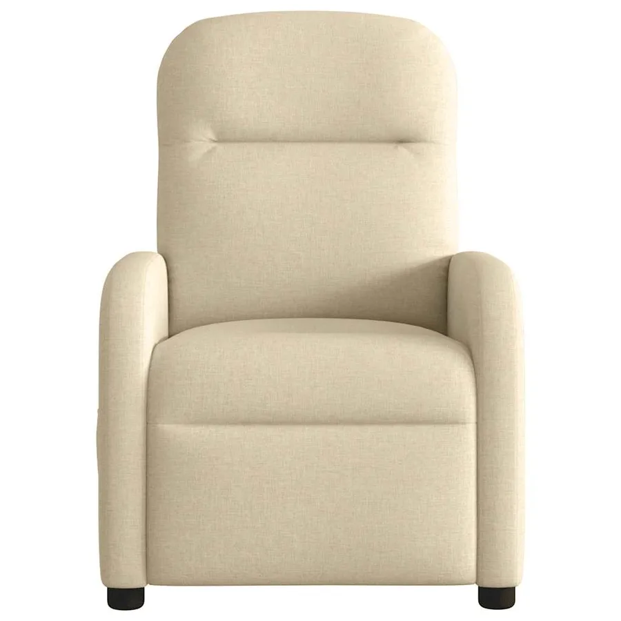Fauteuil inclinable Crème Tissu - 3