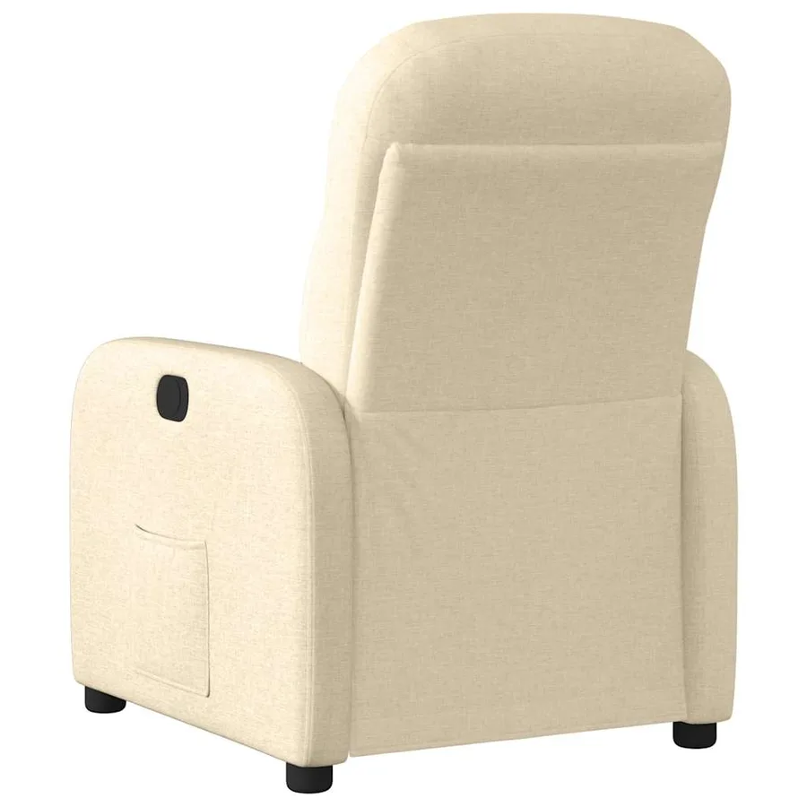 Fauteuil inclinable Crème Tissu - 5
