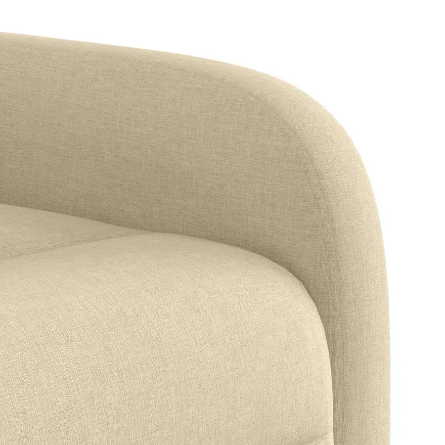 Fauteuil inclinable Crème Tissu - 8