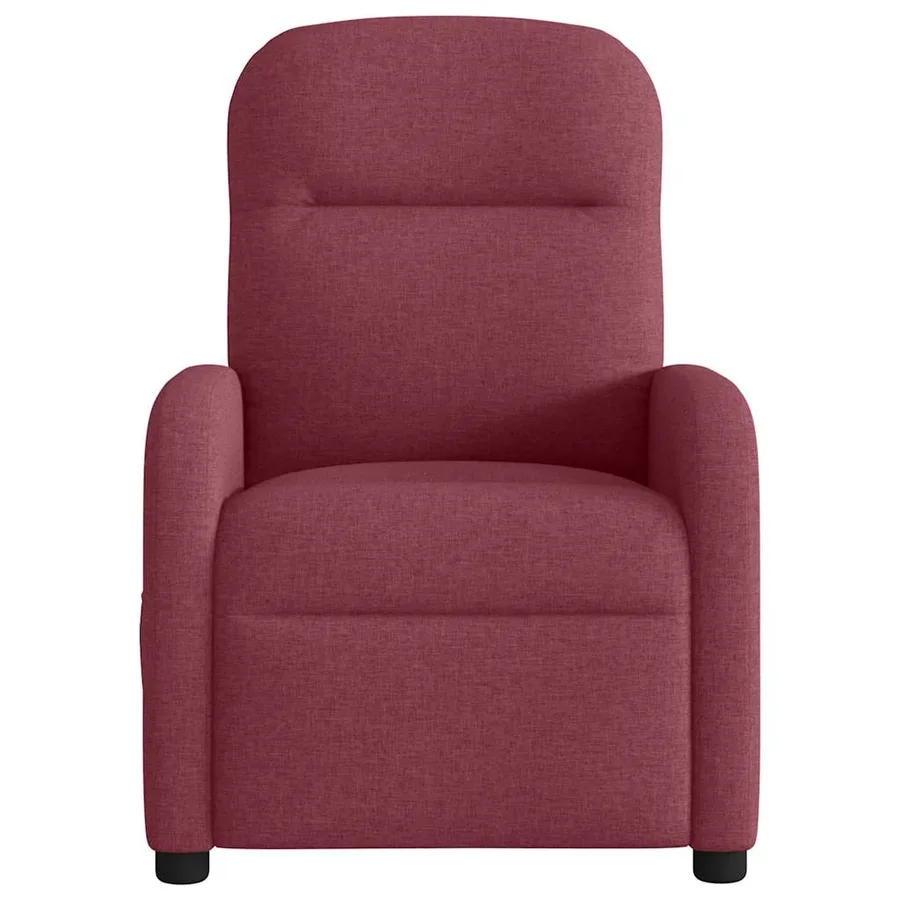 Fauteuil inclinable électrique Rouge bordeaux Tissu - 5