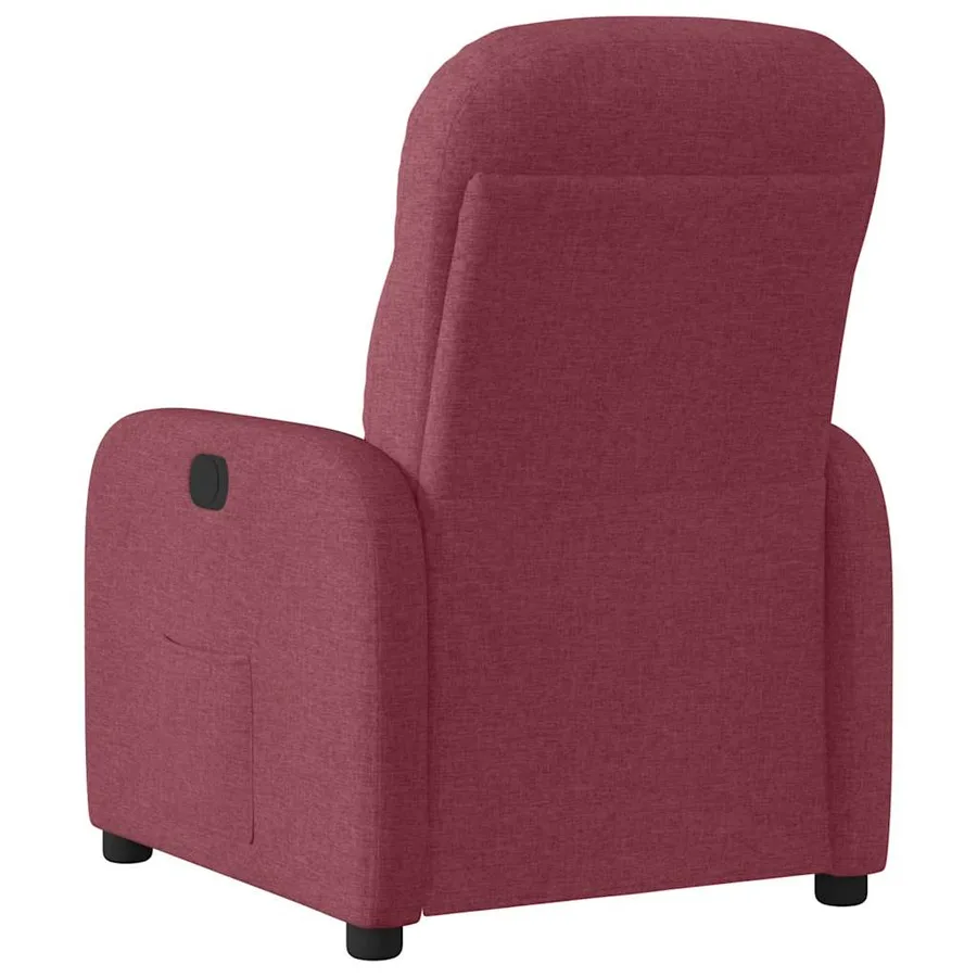 Fauteuil inclinable électrique Rouge bordeaux Tissu - 7