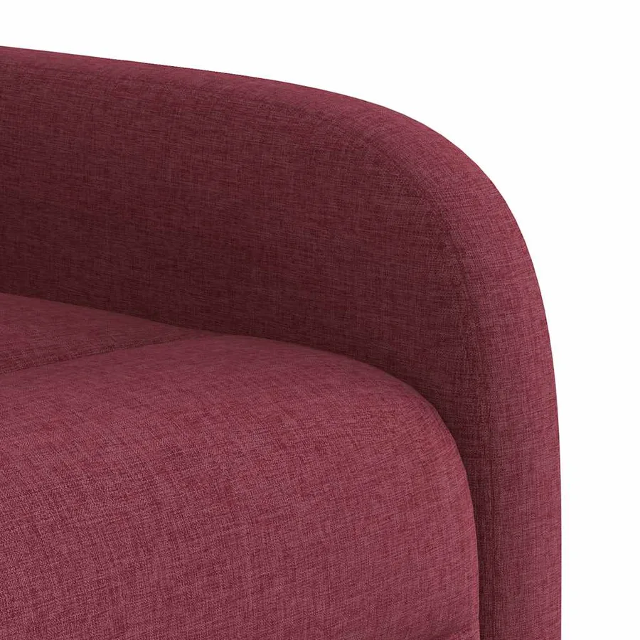 Fauteuil inclinable électrique rouge bordeaux tissu - 12