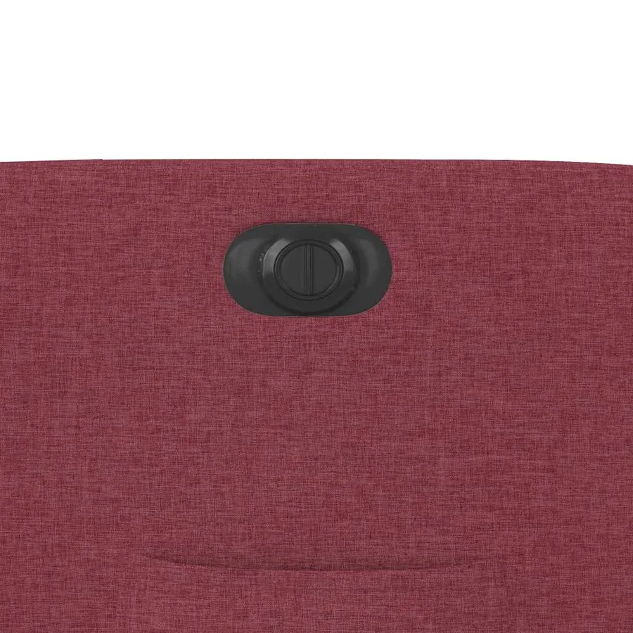 Fauteuil inclinable électrique rouge bordeaux tissu - 13