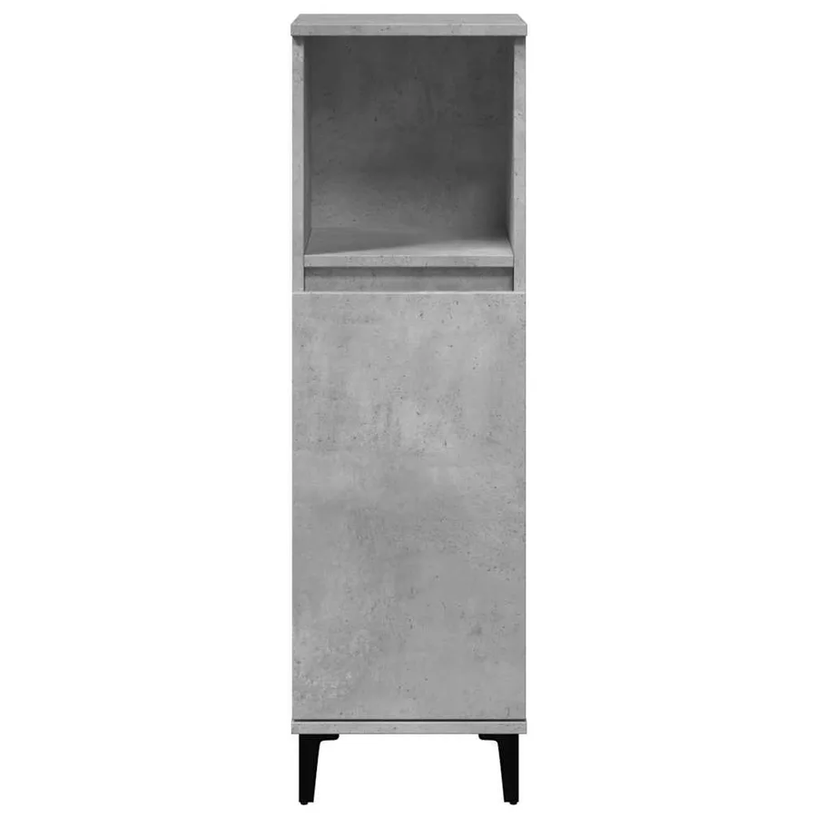 Armoire de salle de bain gris béton 30x30x100 cm - 4