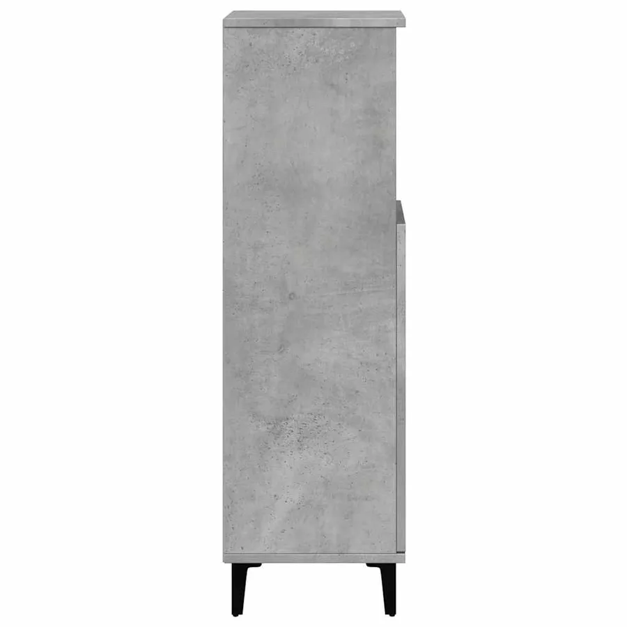 Armoire de salle de bain gris béton 30x30x100 cm - 6
