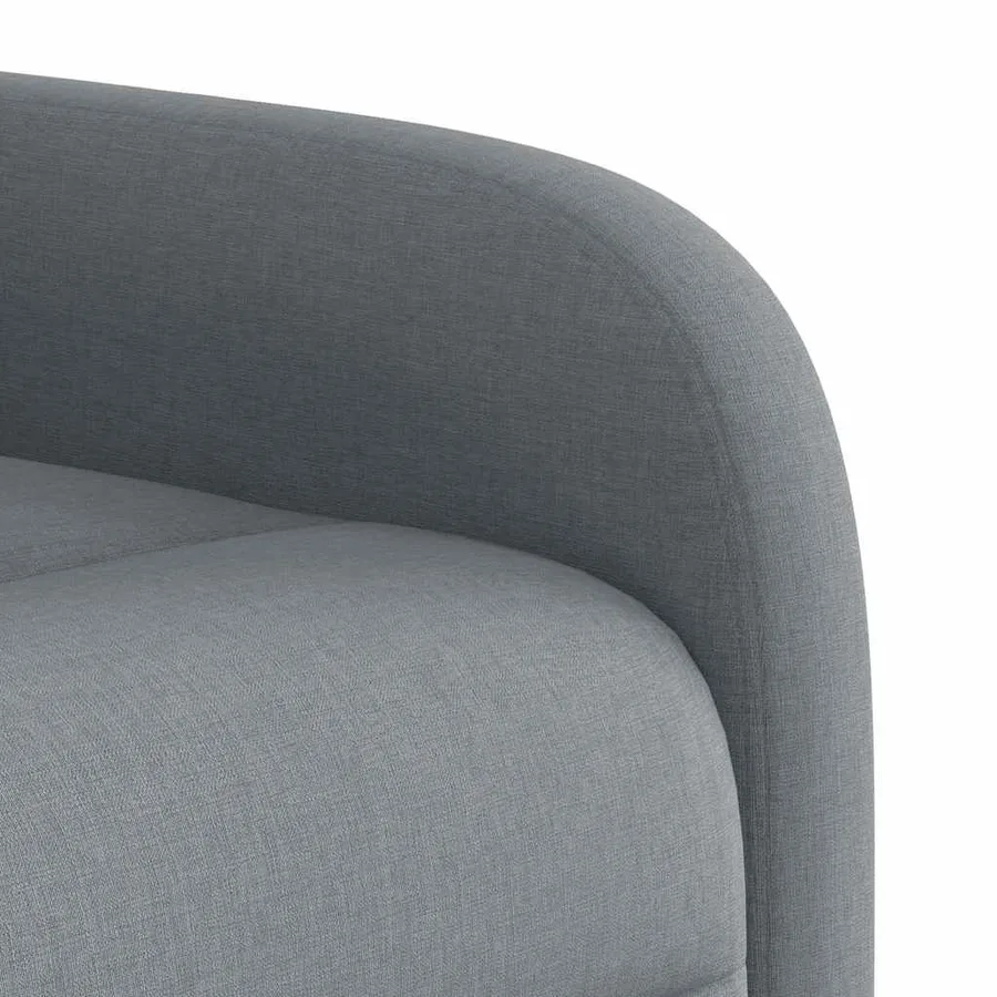 Fauteuil de massage inclinable électrique gris clair tissu - 12