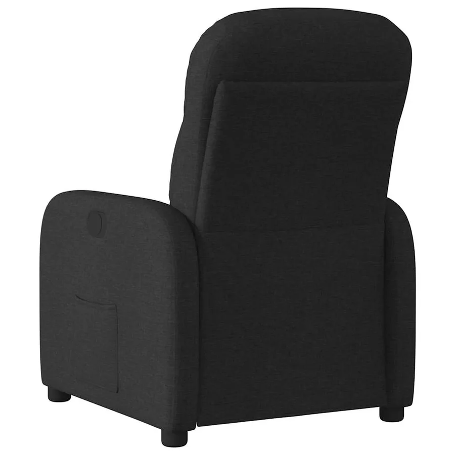 Fauteuil inclinable Noir Tissu - 5