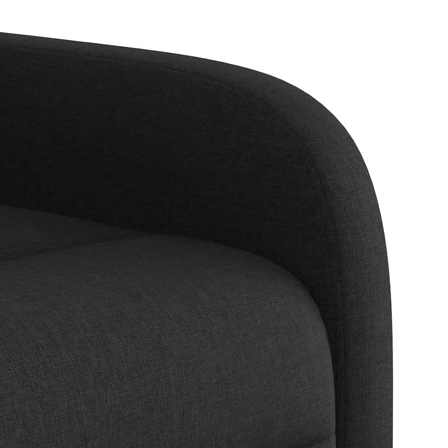 Fauteuil inclinable Noir Tissu - 8