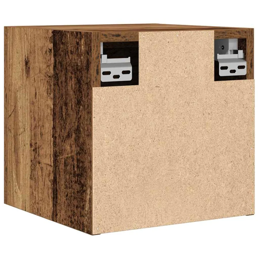 Meuble TV mural 2 pcs vieux bois 30,5x30x30 cm - 7