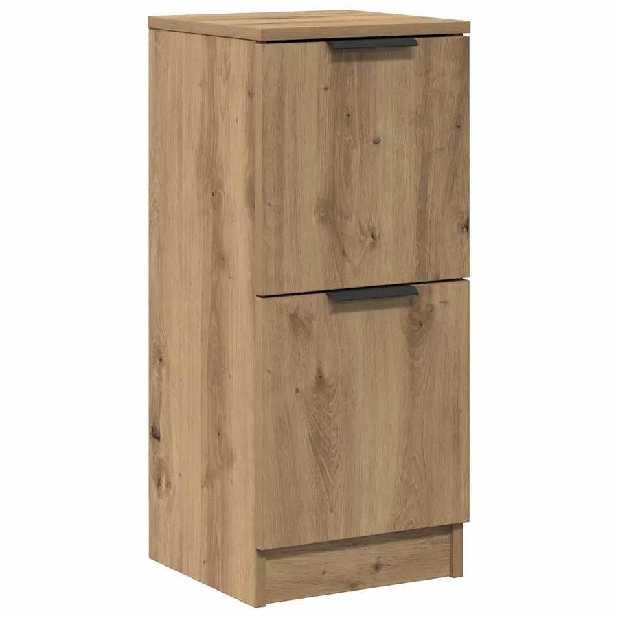 Buffet chêne artisanal 30x30x70 cm bois d'ingénierie - 2