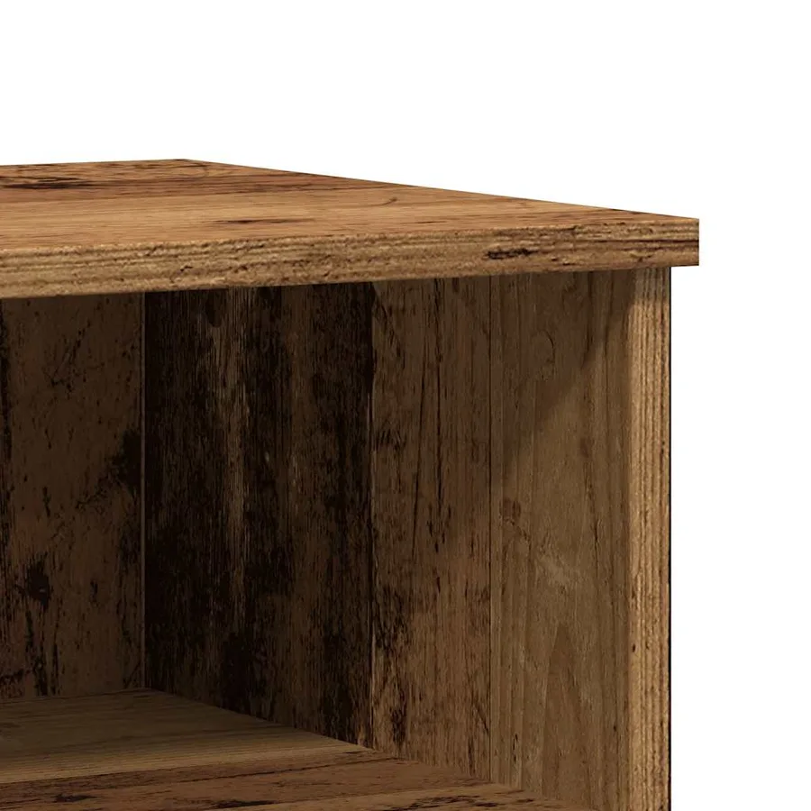 Table de chevet vieux bois 40x35x50 cm bois d’ingénierie - 8
